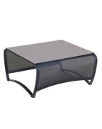 Table basse de jardin Jet Stream LES JARDINS en aluminium, HPL et Batyline pour terrasse et extérieur