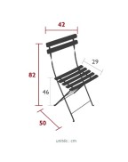 Chaise pliante de jardin BISTRO - FERMOB