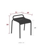 Tabouret de jardin LUXEMBOURG - FERMOB