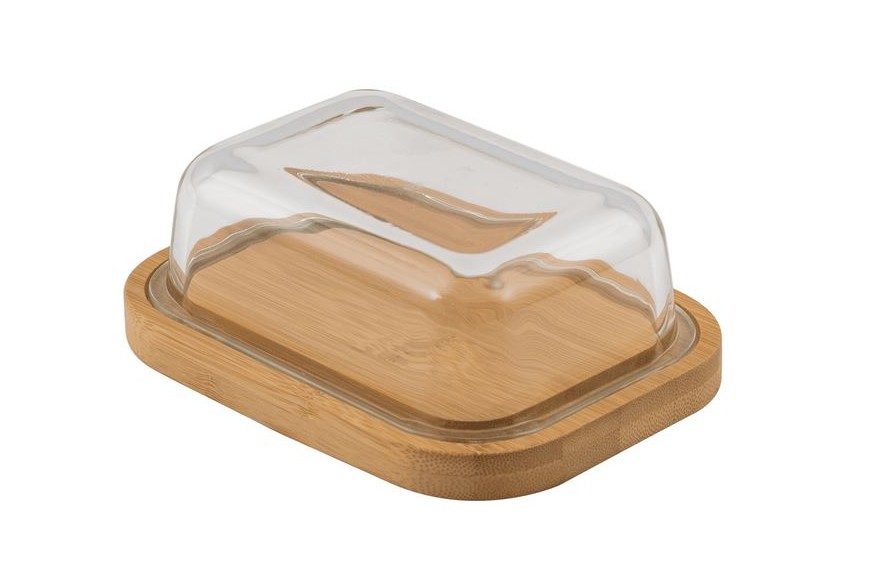 Beurrier avec couvercle en verre 16x13x6cm - POINT VIRGULE