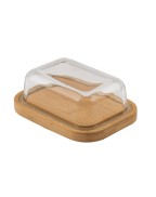 Beurrier avec couvercle en verre 16x13x6cm - POINT VIRGULE