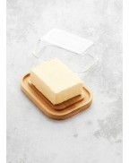 Beurrier avec couvercle en verre 16x13x6cm - POINT VIRGULE