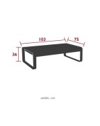 Table basse de jardin 103x75 cm BELLEVIE - FERMOB