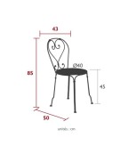 Chaise de jardin 1900 - FERMOB