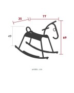 Cheval à bascule pour enfant ADADA - FERMOB
