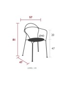 Fauteuil de jardin AIRLOOP - FERMOB