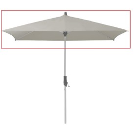 Toile de parasol taupe pour ALU TWIST 250x200cm - GLATZ