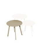 table basse de jardin MASSAÏ Proloisirs ronde Ø45 cm acier époxy