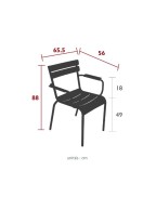 Fauteuil de jardin Bridge LUXEMBOURG - FERMOB