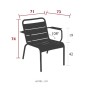 Fauteuil Lounge de jardin LUXEMBOURG - FERMOB