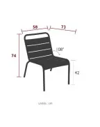 Chaise Lounge de jardin LUXEMBOURG - FERMOB