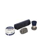 Coffret de nettoyage pour plancha ENO avec support boule inox, Plancha Cleaner et chiffon microfibre