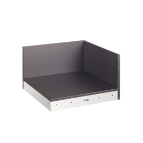 Plateau d'angle pour module Gris / Acier - ENO