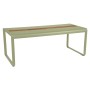 Table de jardin avec rangement 196x90 cm BELLEVIE / 8 places - FERMOB