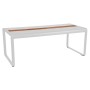 Table de jardin avec rangement 196x90 cm BELLEVIE / 8 places - FERMOB