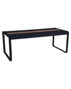 Table de jardin avec rangement 196x90 cm BELLEVIE / 8 places - FERMOB