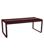Table de jardin avec rangement 196x90 cm BELLEVIE / 8 places - FERMOB