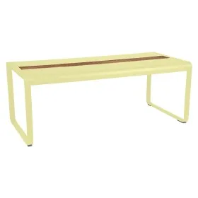 Table de jardin avec rangement 196x90 cm BELLEVIE / 8 places - FERMOB
