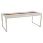 Table de jardin avec rangement 196x90 cm BELLEVIE / 8 places - FERMOB