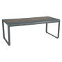 Table de jardin avec rangement 196x90 cm BELLEVIE / 8 places - FERMOB