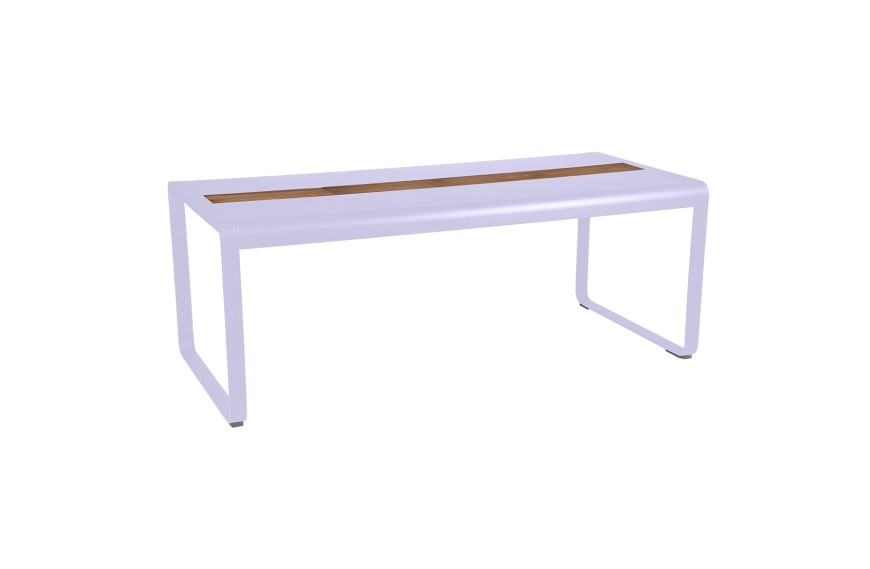 Table de jardin avec rangement 196x90 cm BELLEVIE / 8 places - FERMOB