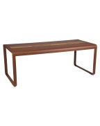 Table de jardin avec rangement 196x90 cm BELLEVIE / 8 places - FERMOB