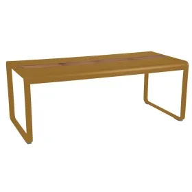 Table de jardin avec rangement 196x90 cm BELLEVIE / 8 places - FERMOB