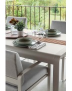 Table de jardin avec rangement 196x90 cm BELLEVIE / 8 places - FERMOB