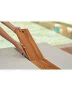 Table de jardin avec rangement 196x90 cm BELLEVIE / 8 places - FERMOB