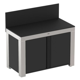 Module de cuisine d'extérieur FELIX 120cm noir et inox - ENO