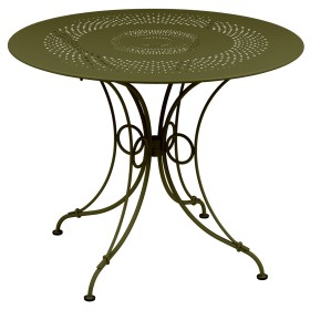 Table de jardin ronde 1900 Ø96 cm / 5 places - FERMOB
