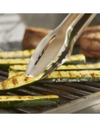 pince barbecue Weber en acier inoxydable pour manipulation précise des aliments