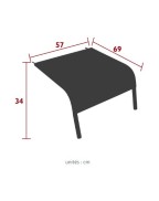 Repose-pieds pour fauteuil bas ALIZE - FERMOB