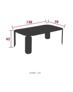 Table basse de jardin BEBOP 120 x 70 x H.42 cm - FERMOB
