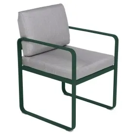 Fauteuil de jardin coussin GRISE FLANELLE BELLEVIE  - FERMOB