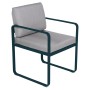 Fauteuil de jardin coussin GRISE FLANELLE BELLEVIE - FERMOB