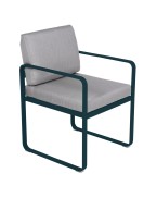 Fauteuil de jardin coussin GRISE FLANELLE BELLEVIE  - FERMOB