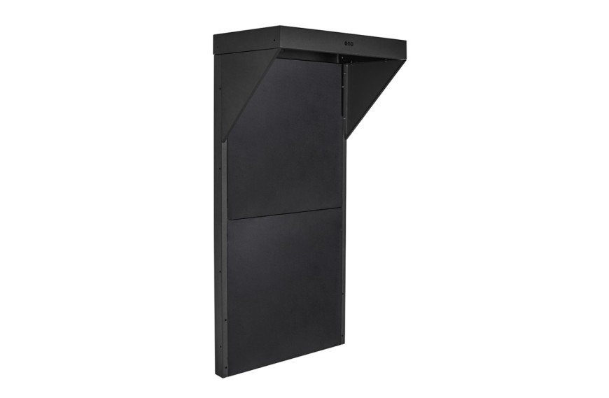 Comptoir pour cuisine extérieure MODULO 60 cm noir ENO, en acier galvanisé thermolaqué résistant aux intempéries.