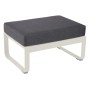 Pouf de jardin coussin GRIS GRAPHITE 74x53 cm BELLEVIE - FERMOB