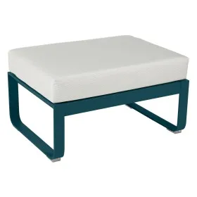 Pouf de jardin coussin BLANC GRISÉ 74 x 53 cm BELLEVIE - FERMOB