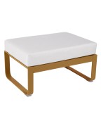 Pouf de jardin coussin BLANC GRISÉ 74 x 53 cm BELLEVIE - FERMOB