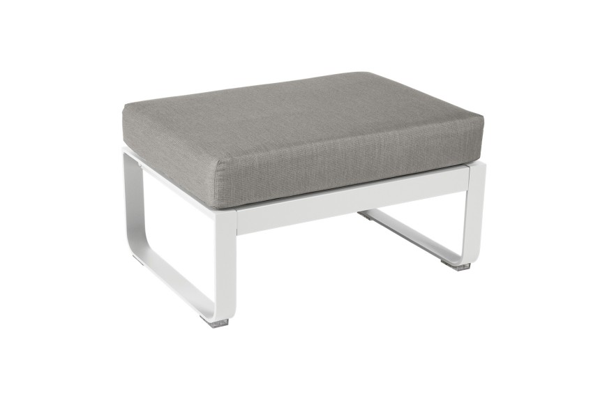 Pouf de jardin coussin TAUPE GRISÉ 74x53 cm BELLEVIE - FERMOB