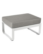 Pouf de jardin coussin TAUPE GRISÉ 74x53 cm BELLEVIE - FERMOB