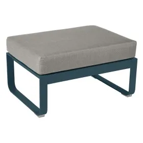 Pouf de jardin coussin TAUPE GRISÉ 74x53 cm BELLEVIE - FERMOB