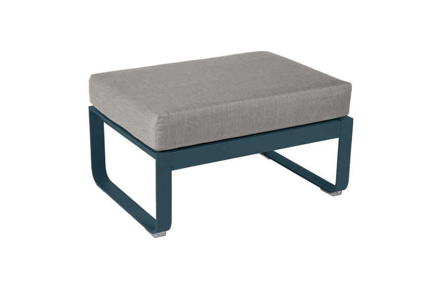 Pouf de jardin coussin TAUPE GRISÉ 74x53 cm BELLEVIE - FERMOB