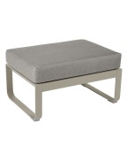 Pouf de jardin coussin TAUPE GRISÉ 74x53 cm BELLEVIE - FERMOB