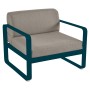 Fauteuil bas de jardin coussins TAUPE GRISÉ BELLEVIE / 1 place - FERMOB