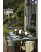 Table de jardin extensible BIARRITZ 200/300x100 cm / 14 places - FERMOB