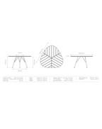 Salon de jardin table LEAF avec 4 chaises PAON / 4 places - HOUE