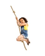 Corde à nœuds pour balançoire KBT avec anneaux galvanisés pour portique enfants